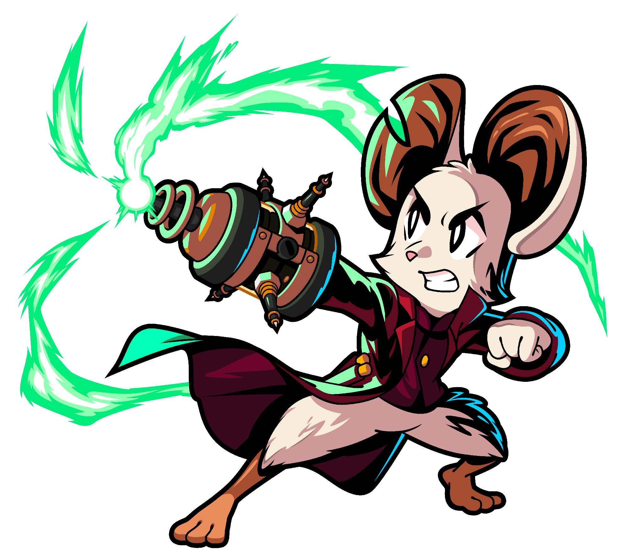 Battery Buster weapon art from Mina the Hollower